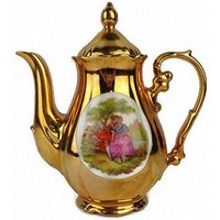 Gold Keramik Teekanne Deutschland von HypnoticGifts