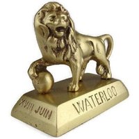 Schlacht Von Waterloo Juni 1815, Antike Bronze Löwe Skulptur, Statue, Denkwürdige Statue von HypnoticGifts