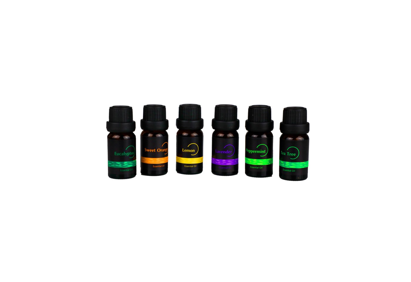 Hyrican Duftöl Sense Aroma-Öl für Diffuser/Diffusor (6-St), Lavendel, Teebaum, Lemon, Minze, Eukalyptus, Orange von Hyrican