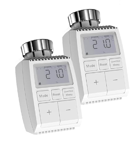 Hyrican Elektronisches Heizkörperthermostat TV01-MA Digitalanzeige, Frostschutz, mit Tag/Woche/Wochenend-Planer (2) von Hyrican