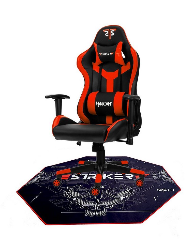Hyrican Gaming-Stuhl Striker Gaming-Stuhl "Copilot" Gamingstuhl + Stuhlunterlage, Bodenschutzmatte 1100x1100x2mm Hyrican Gaming-Stuhl Striker Gaming-Stuhl "Copilot" Gamingstuhl + Stuhlunterlage, Bodenschutzmatte 1100x1100x2mm von Hyrican