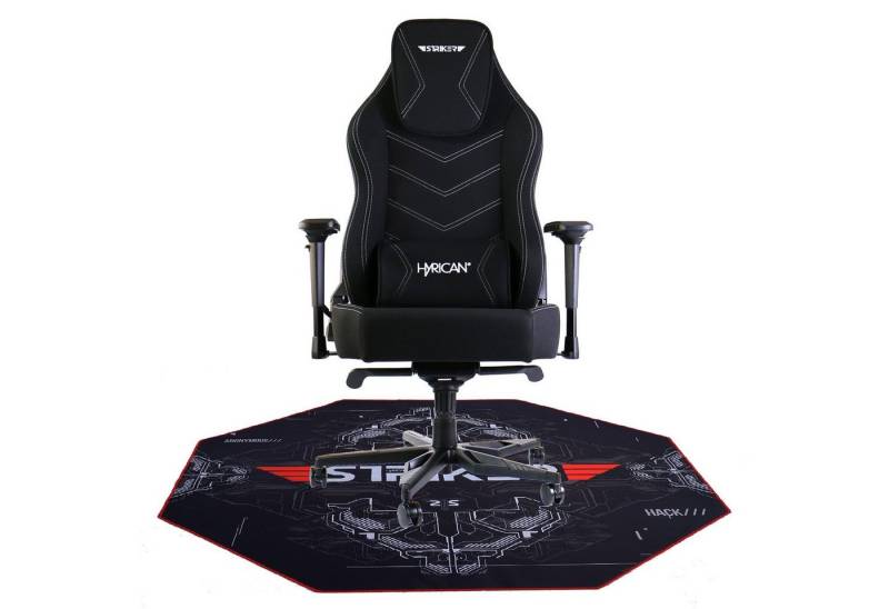 Hyrican Gaming-Stuhl Striker Runner" ergonomischer Gamingstuhl, Schreibtischstuhl (Set), inklusive Bodenschutzmatte 1100x1100x2mm" von Hyrican