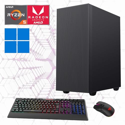 Hyrican Home-Office PC Edge 7203 Ryzen 5 4650G 8GB 480GB SSD 2TB HDD Radeon Graphics (Ohne Beleuchtung) von Hyrican