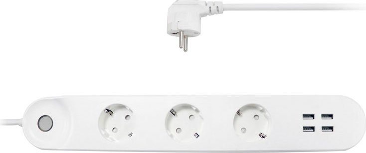 Hyrican Smart WIFI Steckdosenleiste Smarte Dreifach-Steckdosenleiste von Hyrican