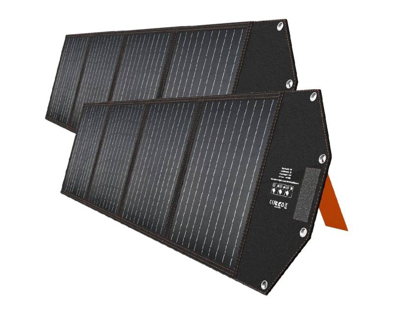 Hyrican Solarmodul Hyrican Solar Modul PV-2*200Watt Y-Kabel 18V Anderson-Anschluss, 400,00 W, Mono-Silizium, (2-St), für UPP-2400, faltbar, DC-Anschluss für 7909 Ladebuchse von Hyrican