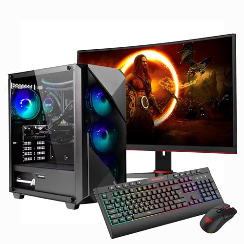 Hyrican Gaming-PC Striker SET2409 7143 i5-13400F WAK 16GB DDR5 1TB SSD RTX 4060 + C27G2ZE/BK 68,6cm (27") LCD-Monitor von Hyrican