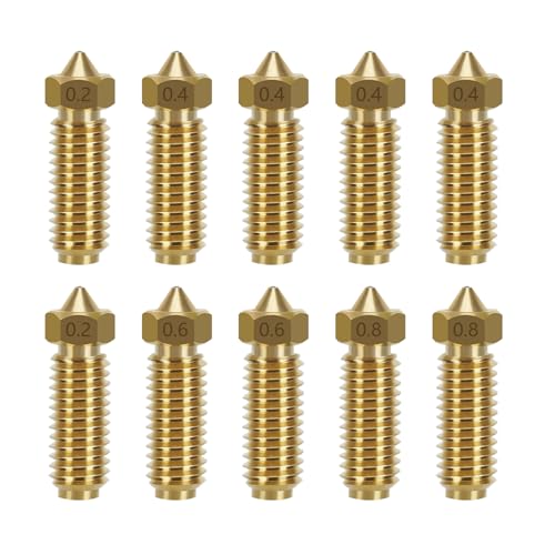 HysiPrui 3D Drucker Kobra 3/Kobra S1 Düse Kit, Kobra 3 Combo 4pcs 0.4mm+2pcs 0.2mm+2pcs 0.6mm+2pcs 0.8mm Messing Düsen, hohe Temperatur und verschleißfeste 3D Drucker Zubehör Ersatzteile HysiPrui 3D Drucker Kobra 3/Kobra S1 Düse Kit, Kobra 3 Combo 4pcs 0.4mm+2pcs 0.2mm+2pcs 0.6mm+2pcs 0.8mm Messing Düsen, hohe Temperatur und verschleißfeste 3D Drucker Zubehör Ersatzteile von HysiPrui