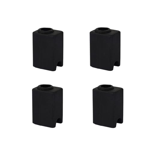 HysiPrui 4pcs Hotend Heizung Block Silikon Socken von 3D Drucker Teile Zubehör, Hochtemperatur Extruder Heizblock Silikon Abdeckung für 3D-Drucker Elegoo Neptune 4 Plus/4 Max von HysiPrui