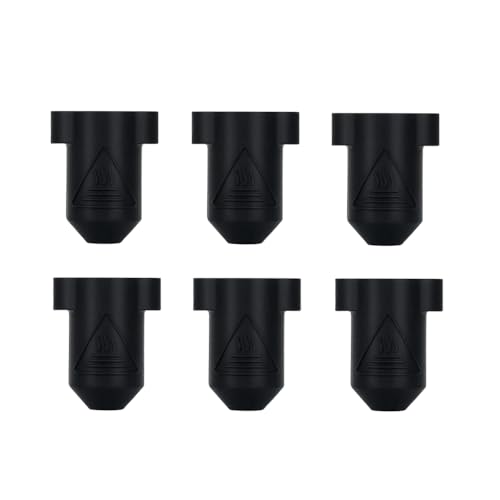 HysiPrui 6pcs Hotend Heizung Block Silikon Socken von 3D Drucker Teile Zubehör, Hochtemperatur Extruder Heizblock Silikon Abdeckung für Creality K1/K1 MAX/Ender 3 V3 KE/CR10 SE von HysiPrui