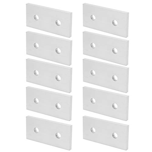10-teilige Verbindungsplatte, flache, gerade Eckstrebenplatten aus Aluminium, die die Verstärkung der vertikalen Verbindungswerkzeug-Oxidationsfläche verbinden(4040‑2 Hole) von Hyuduo