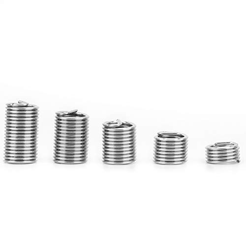 100 Stück M7 * 1 Gewindereparatursatz, gerollter Gewindereparatureinsatz, Edelstahlgewinde, Innengewindebefestigungssatz 100 Stück M7 * 1 Gewindereparatursatz, gerollter Gewindereparatureinsatz, Edelstahlgewinde, Innengewindebefestigungssatz von Hyuduo