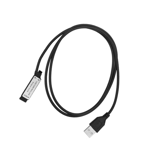 5-24V 24-Tasten-RGB-LED-Lichtleiste, drahtlose Fernbedienung USB 6A Lampeneffekt-IR-Controller für ative Lichter Weiche Lichtleisten(1m) LED-Streifen-Array von Hyuduo