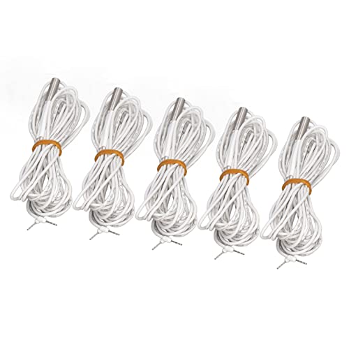 5 STÜCKE 24 V 60 W Heizpatrone Ersatz Edelstahlkopf Heizrohr 3D Drucker Zubehör (1M) von Hyuduo