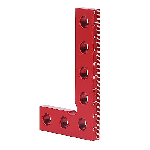90 Grad Quadratisches Lineal Aluminium Legierung Mini Kleines Quadratisches Mittel Finder Werkzeug 3 Größen Leicht zu Bedienen mit Eloxierter Roter Oberfläche Langlebig und von Hyuduo