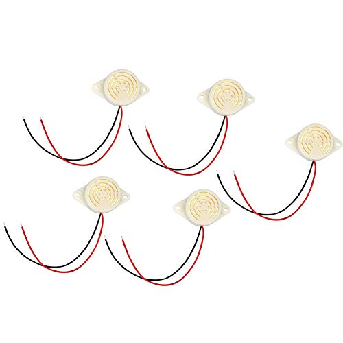 95 DB Aktiver Summer-Alarm, Kontinuierlicher Piepton, DC 3–24 V, Weit Verbreitet in Computer-Drucker-Kopierer-Alarm mit Kabel für Elektronisches Spielzeug von Hyuduo