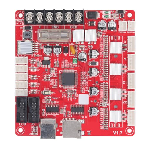 Anet A8 PLUS 3D-Drucker-Motherboard, Integrierte Hauptplatine mit USB-Schnittstelle, Gute Wärmeableitung, Unterstützt Ramps 1.4 2004 LCD und 12864 LCD-Steuerplatinen von Hyuduo