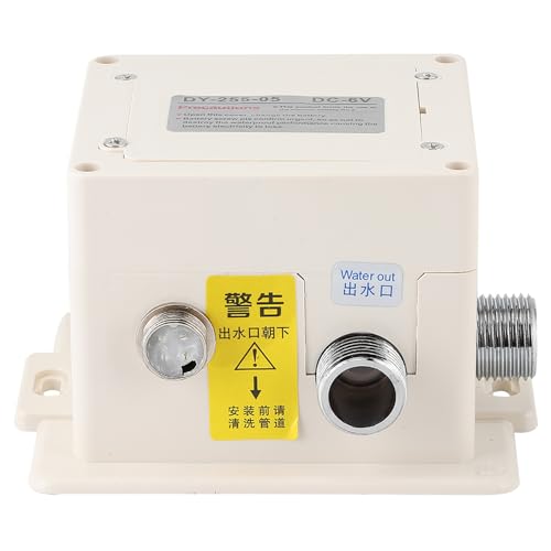 Automatischer Wasserhahn mit Infrarot-Sensor, Modernes Design, Langlebiger Wasserhahn aus Zinklegierung und Messing für Badezimmer, Küchenspüle, mit Steuerkasten für den Privaten von Hyuduo