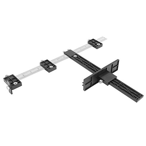Cabinet Hardware Jig, Drill Punch Locator aus Aluminiumlegierung, Punch Locator mit verstellbarem Griff Woodworking Multifunction Drill Guide Tool Schubladenknopf Pull Drilling Templates Jig Tool Cabinet Hardware Jig, Drill Punch Locator aus Aluminiumlegierung, Punch Locator mit verstellbarem Griff Woodworking Multifunction Drill Guide Tool Schubladenknopf Pull Drilling Templates Jig Tool von Hyuduo