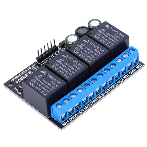 DC 12V 4-Kanal-Relaismodul, SL35B04 Bistabiles selbstsperrendes Ow-Pulse-Trigger-Modul von Hyuduo