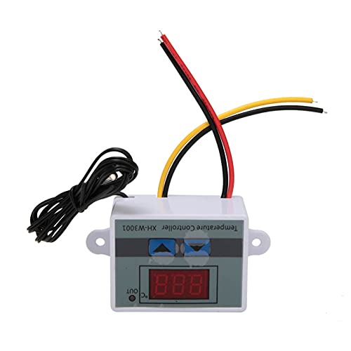 Digitaler Temperaturregler, Thermostat-Schalter, Temperaturregler, digital, Xh-W3001, Thermostat-Schalter mit Sensor, wasserdicht (110 – 220 V/1500 W) von Hyuduo