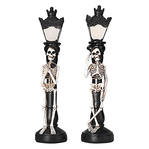 Halloween Totenkopf Lampe, Miniatur Vintage Skeleton Street Light Home Halloween Party Dekorationen Home Indoor und Outdoor Dekoration Strassenlicht von Hyuduo