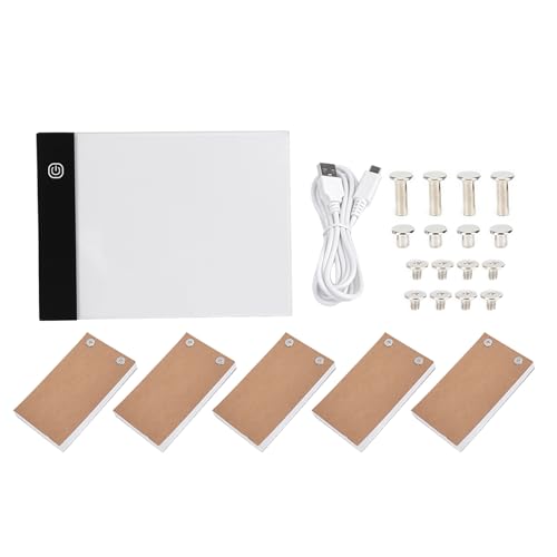 Handzeichnung LED Platine Ultradünne USB A6 Kinder USB Painting Tracing Tragbare Lichtbox Tracer Flip Book Kit Set Malerei Kunstzubehör(USB) von Hyuduo