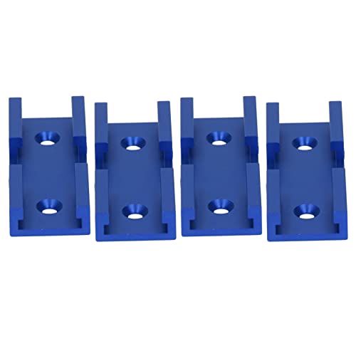 Holzbearbeitung Universal Chute Connector Aluminium T- Kreuzung Teile für DIY T Slot Werkzeuge (Blau) von Hyuduo