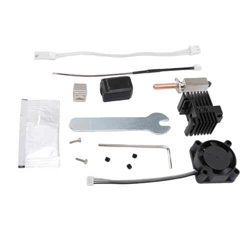 Hyuduo 0,4 Mm Düse aus Gehärtetem Stahl, Hotend-Extruderkopf-Heizblock-Kit, Ersatz für Lab X1 mit Kühlventilator für 320℃-Druck Hyuduo 0,4 Mm Düse aus Gehärtetem Stahl, Hotend-Extruderkopf-Heizblock-Kit, Ersatz für Lab X1 mit Kühlventilator für 320℃-Druck von Hyuduo