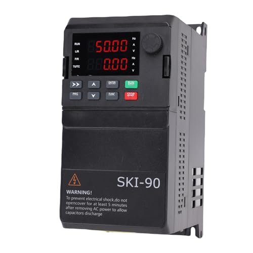 Hyuduo 1,5 KW Variabler Frequenzantriebsantriebsmotor-Controller Ausgang 3 Phase 3.8a 0-650Hz für SKI90E-1D5G-4 3 Phase 5A 50-60Hz Eingang mit Integriertem IGBT-Modul und ABS-Material von Hyuduo