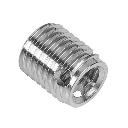 Hyuduo 10pcs 308 Typ 3-Loch SUS303 Edelstahl-Selbstkippschrankgewinde Einsätze Zur Gewindereparatur in Materialien mit Niedriger Festigkeit (#6) von Hyuduo
