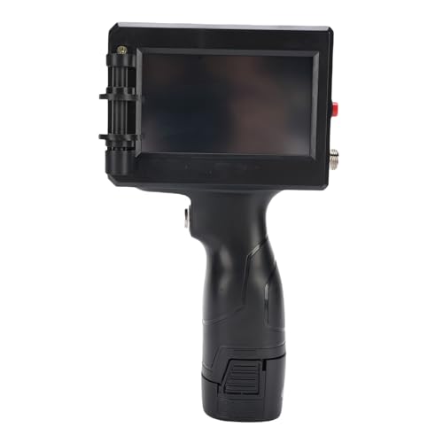 Hyuduo 12,7 Mm Handheld Inkjet -Drucker 4.3in HD Touchscreen Smart Handdrucker für Rohrkabelmarkierung mit Hoher Kapazität Batterie Ergonomisches Design (EU-Stecker 100-240V) von Hyuduo