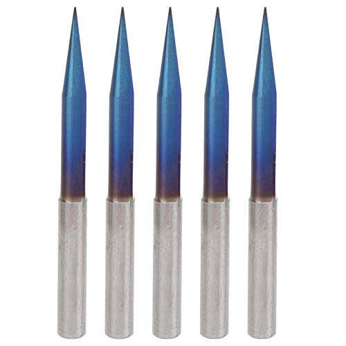 Hyuduo 15-Grad-2-Flute-Gravur-Bit-Schnitzwerkzeug-Endmühle Premium-Wolframstahl 4x0.5x15 Mm mit Spiegel-Reibungsbehandlung für Holz-MDF-Aluminium-Acrylic Hyuduo 15-Grad-2-Flute-Gravur-Bit-Schnitzwerkzeug-Endmühle Premium-Wolframstahl 4x0.5x15 Mm mit Spiegel-Reibungsbehandlung für Holz-MDF-Aluminium-Acrylic von Hyuduo