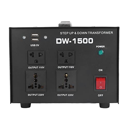 Hyuduo 1500W Effizienter Transformator Boost Spannungskonverter für die Industrielle und Häusliche Verwendung mit Steckdosen (EU-Stecker) von Hyuduo