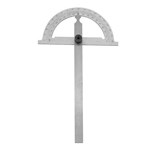 Hyuduo 180 -Grad -Prospraktor, Edelstahl Plattierungs Prospraktor Messungswinkel mit Rotierbarem Gerader Lineal Design, Hohe Genauigkeit Eingravierte Schuppen, Kohlenstoffstahl geschmiedetes Lineal Hyuduo 180 -Grad -Prospraktor, Edelstahl Plattierungs Prospraktor Messungswinkel mit Rotierbarem Gerader Lineal Design, Hohe Genauigkeit Eingravierte Schuppen, Kohlenstoffstahl geschmiedetes Lineal von Hyuduo