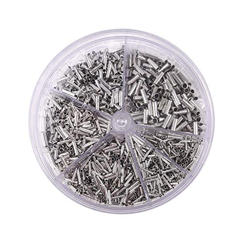 Hyuduo 1900 Stück Entzündet Verzögertes Kupfer-Crimp-Drahtanschlusskabel-Endanschluss-Kit Set 0,5-2,5 Mm für Industrielle Elektrogeräte von Hyuduo