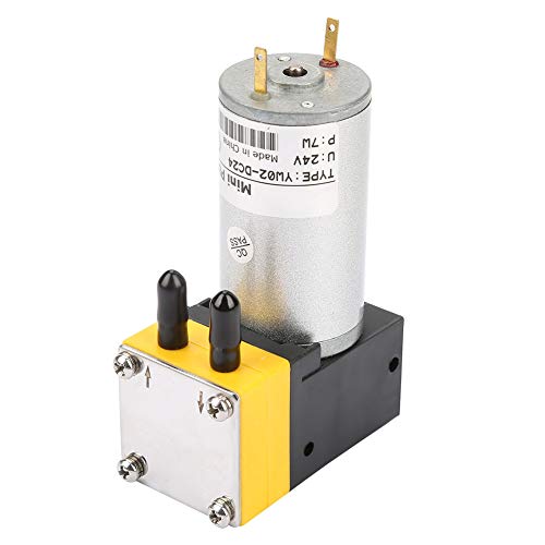 Hyuduo 24V 0.4-1L / min Mikroluftvakuumpumpe Miniatur Elektrische DC Motor Membran Vakuumpumpe Vakuum Selbstansaugende Wasserpumpe für Luft Flüssigkeit Ausrüstung Membranpumpe von Hyuduo