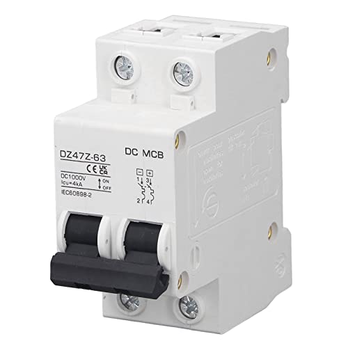 Hyuduo 2p -Leistungsschalter, DC -Spannungsausschnittschalter, Überlastschutz, Sofortiges Auslösen, Effizientes DC Lichtbogenlöschen, Vielseitige Anwendungen, 20000 mal Mechanische Lebensdauer, (10A) Hyuduo 2p -Leistungsschalter, DC -Spannungsausschnittschalter, Überlastschutz, Sofortiges Auslösen, Effizientes DC Lichtbogenlöschen, Vielseitige Anwendungen, 20000 mal Mechanische Lebensdauer, (10A) von Hyuduo