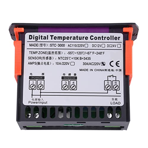 Hyuduo 3000 Digitale Thermostat-Temperaturcontroller 110V-220V Touchscreen mit Einer Genauigkeit von 0,1 ° C für die Kühlung des Treibhausfarms (110-220v30a) von Hyuduo