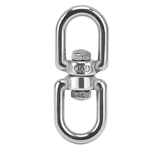 Hyuduo 304 Edelstahl Auge zu Augendrehung Schlüsselanschlüsse für Schwankungen Hängende Stühle Hängematten mit Großer Öffnung für Hochleistungsschlepptöne (M8) von Hyuduo