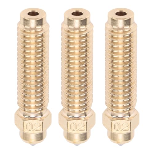 Hyuduo 3pcs0,2 Mm Düse für Centauri Carbon 3D -Drucker Bimetales Heißes Ende Hochtemperaturresistent Anti Clogging Messing Härterstahl Extruderspitze Hyuduo 3pcs0,2 Mm Düse für Centauri Carbon 3D -Drucker Bimetales Heißes Ende Hochtemperaturresistent Anti Clogging Messing Härterstahl Extruderspitze von Hyuduo