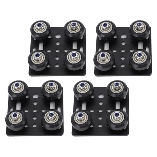 Hyuduo 4PCS 3D -Drucker -Segelplatten -Plattenunterstützung für Aluminium -Extrusionen der 2020V -Serie CNC -Maschinen mit Verschleiß -Erosion Aluminiumlegierung für die Einfache von Hyuduo