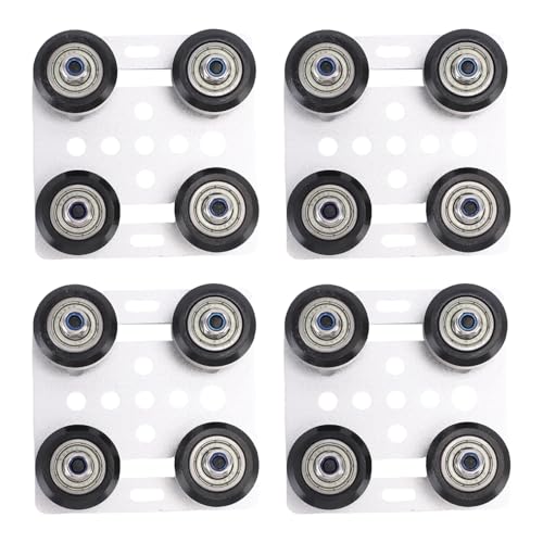 Hyuduo 4pcs Aluminiumlegierung 3D -Drucker -Streuplattenrückunterstützung für 2020 V Serie Extrusionen CNC -Maschinen Leichtes Erosion Silber von Hyuduo