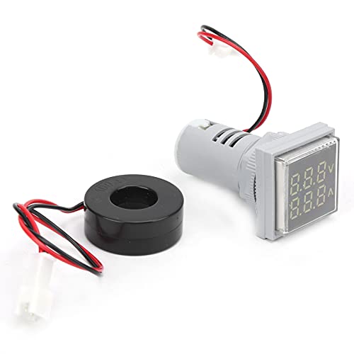 Hyuduo AD16-22FVA 2in 1 Voltmeter Amperemeterspannungsstrommesser für Elektrische Geräte - Einfach zu Installieren (WHITE) von Hyuduo