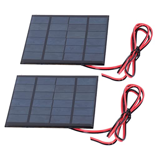 Hyuduo DC 6V 2W Mini Solar Panel Tragbares Solarstrommodul mit 100 cm Kabel für Landschaftslichter 2 Teile Hyuduo DC 6V 2W Mini Solar Panel Tragbares Solarstrommodul mit 100 cm Kabel für Landschaftslichter 2 Teile von Hyuduo