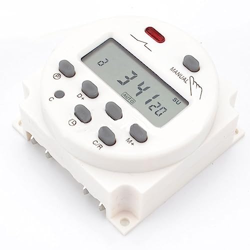 Hyuduo Digital Timer Switch 17 Gruppen Programmierbares Zeitrelais mit Stromausfallspeicher für die Steuerung der Elektrischen Geräte (12V) von Hyuduo