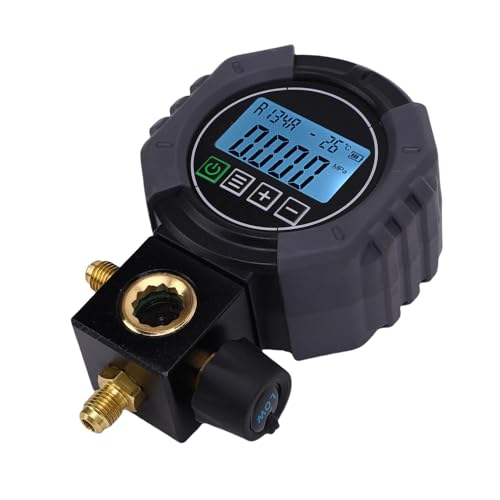 Hyuduo Digitaler Verteiler -Tester HVAC -Kühlschrankdruckmesser für Diagnosetests mit Visuellem Fensterdesign für R134A R22 R410A -Kühlmittel von Hyuduo