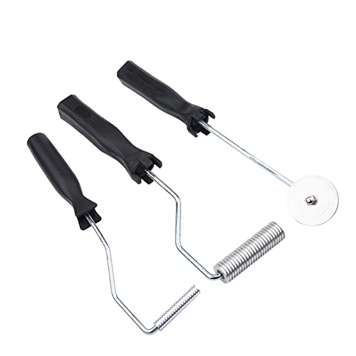 Hyuduo Fiberglas Roller Tools Kit, Aluminiumlegierung Fiberglas Bubble Paddle Set für die Reparatur von Badewannenbooten, 3-TLG von Hyuduo