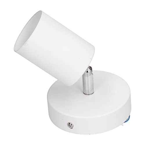 Hyuduo Flexibler Gu10 -Spur -Lichthalter Verstellbare Spotlight Basis für Schlafzimmereinkaufszentrum (Weiße Deckenleuchte mit einem Kopf) von Hyuduo