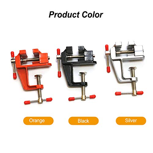 Hyuduo Hobby Vise, Mini -Hobby -Spannwesen für Kleine Projekte, Handwerk und Modellierungsgebäude, Tragbare Aluminiumlegierungklemme auf Schraubstock mit Schwenkbasis für Home Workbench, Rotierende von Hyuduo