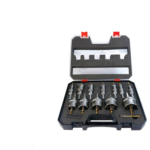 Hyuduo Hochleistungslochschneider Bohrer Bits Mehrzahnlegierung Bit -Loch -Opener Lochschneider, Lochsäge Kit, 40 Mm Schnitttiefe für Holz, Kunststoff, PVC, mit Legiertem Stahlmaterial Geeignet von Hyuduo